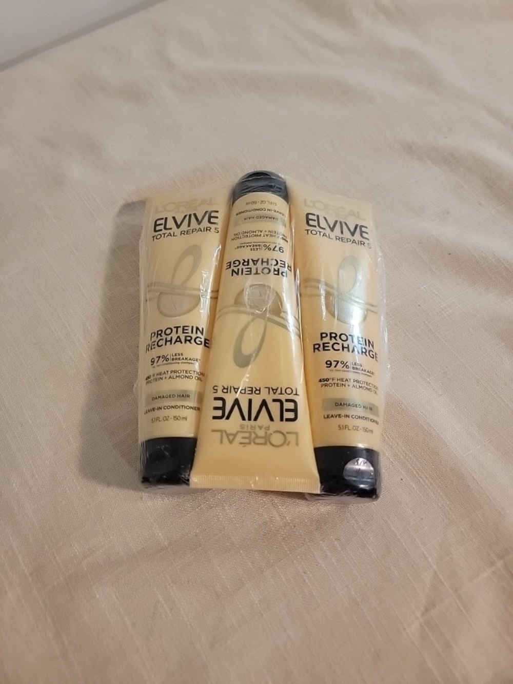 3 L'Oreal Paris Elvive Total Repair Protein Recharge Leave In Hair Conditioner